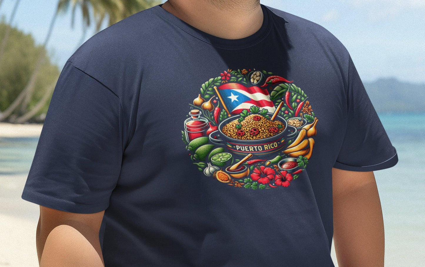 Puerto Rican food shirt