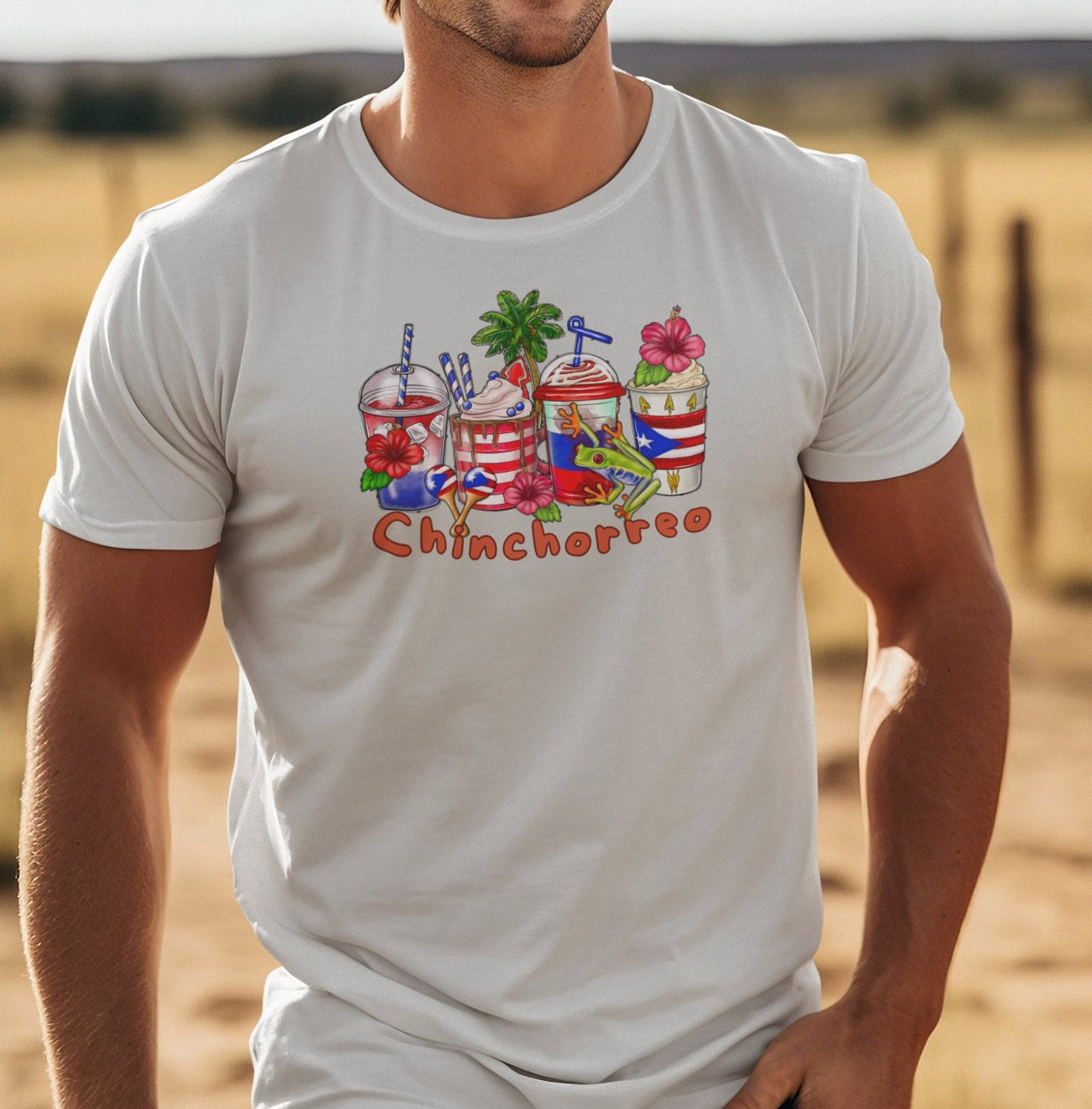 Chinchorreo, Coqui and maracas shirt