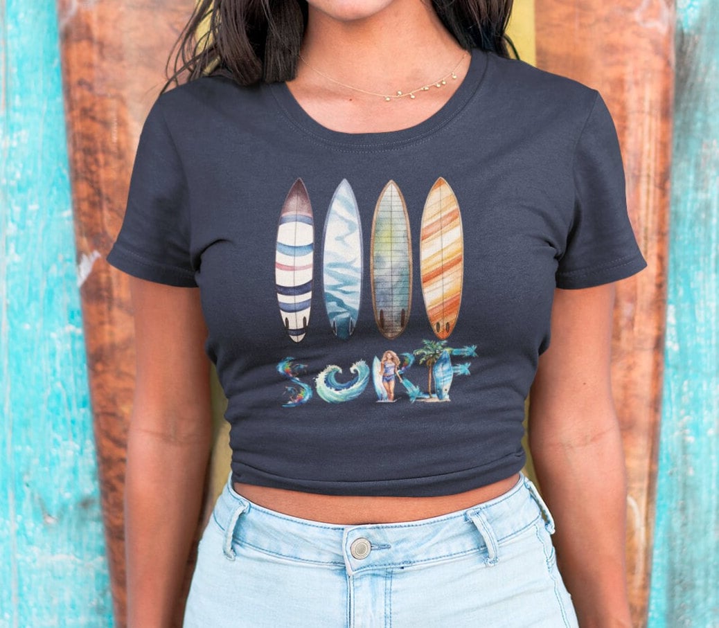 Surfing board shirt