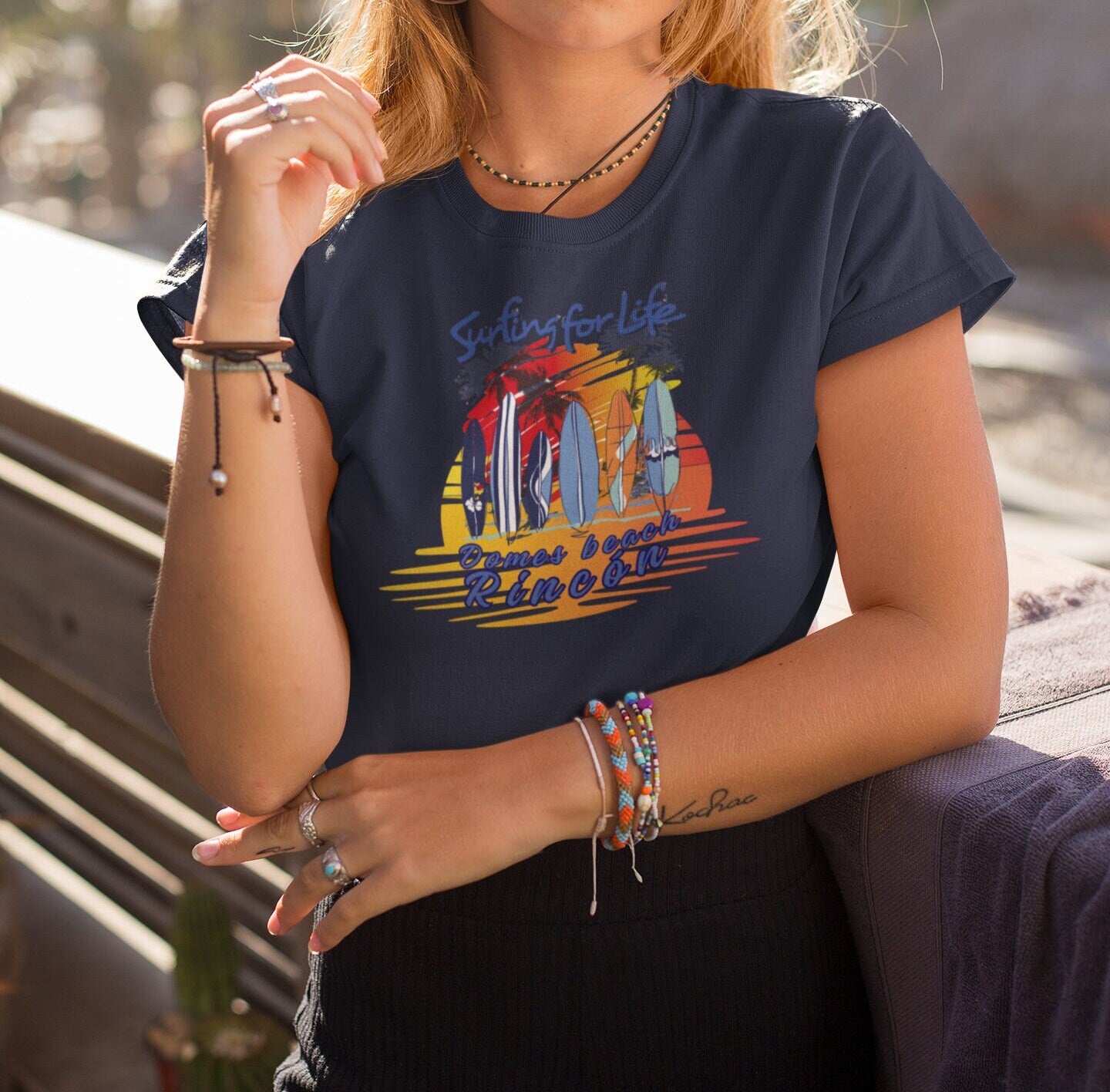 Surfing for life, domes beach Puerto Rico shirt