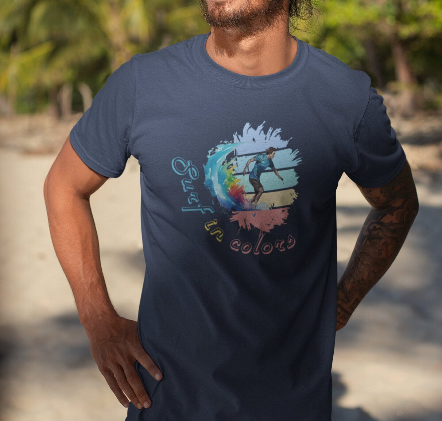 Surf in colors shirt, summer shirt, surf shirt, surfing lovers, surfing shirt, surf lifestyle, beach shirt, summertime shirt, island life