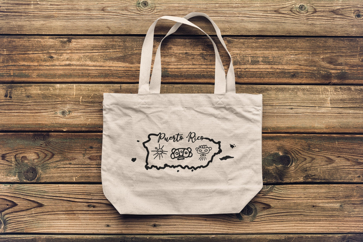 Puerto Rico Taino tote bag