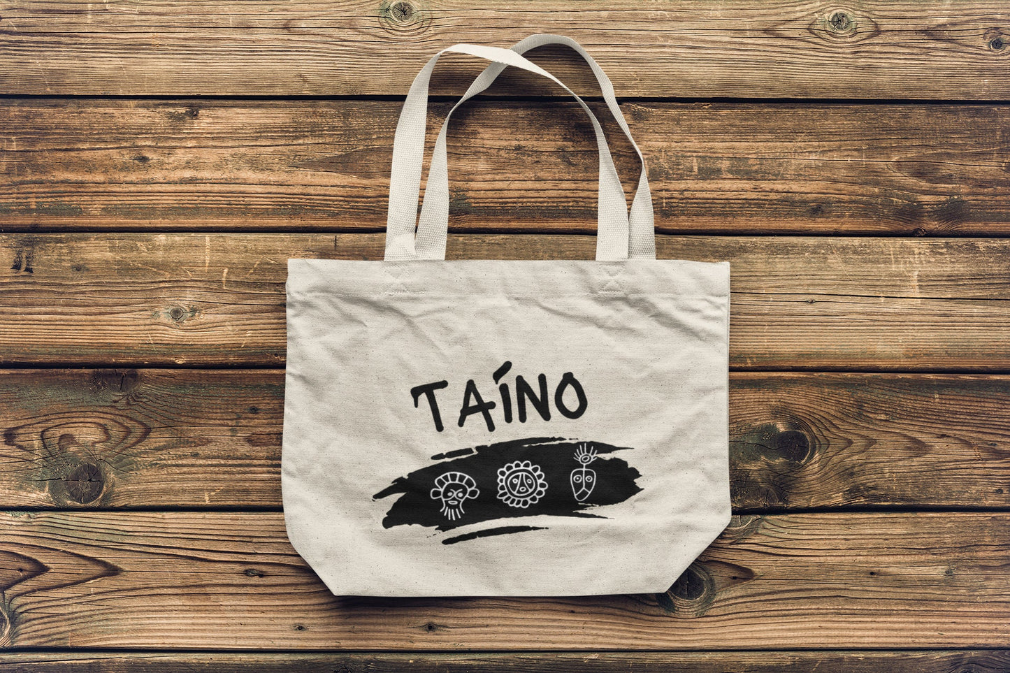 Taino symbol god tote bag