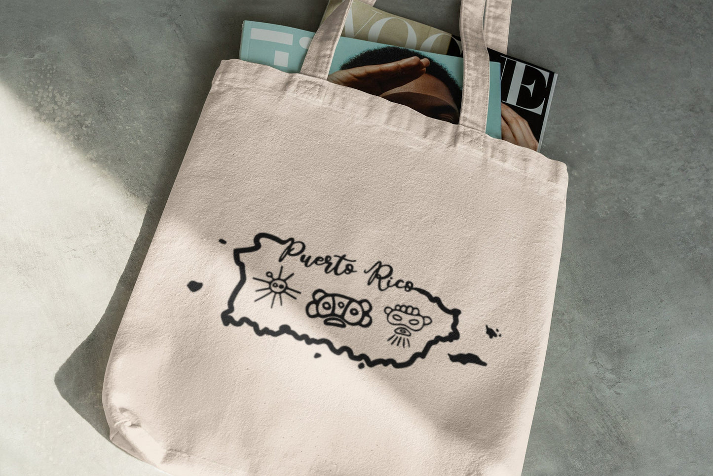 Puerto Rico Taino tote bag