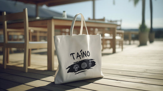 Taino symbol god tote bag