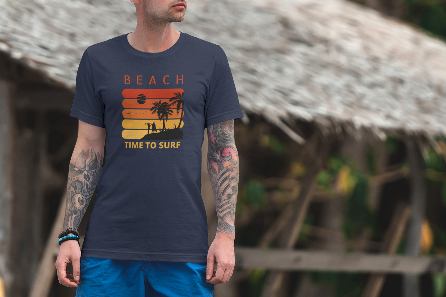 Beach, time to surf shirt