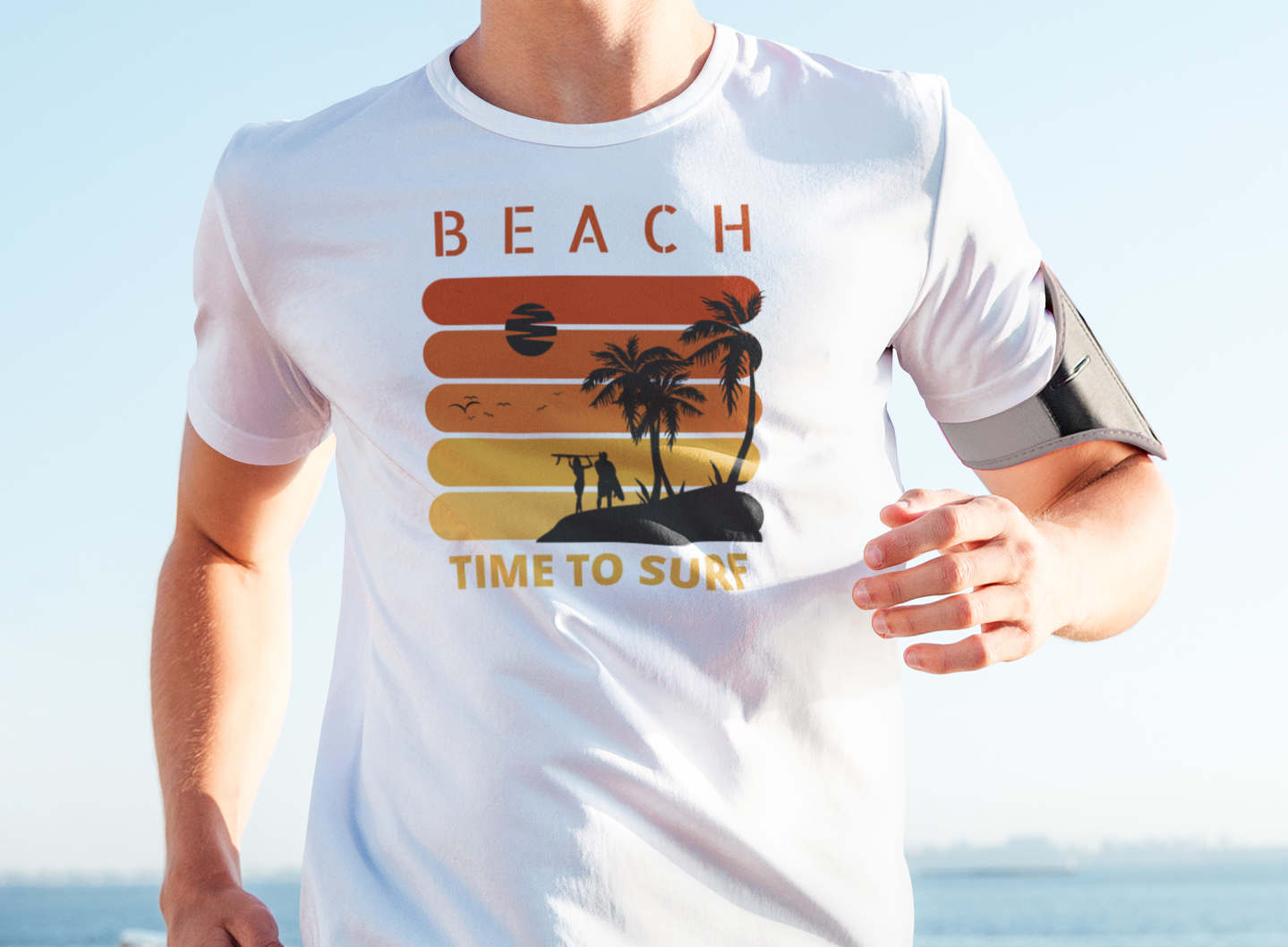 Beach, time to surf shirt