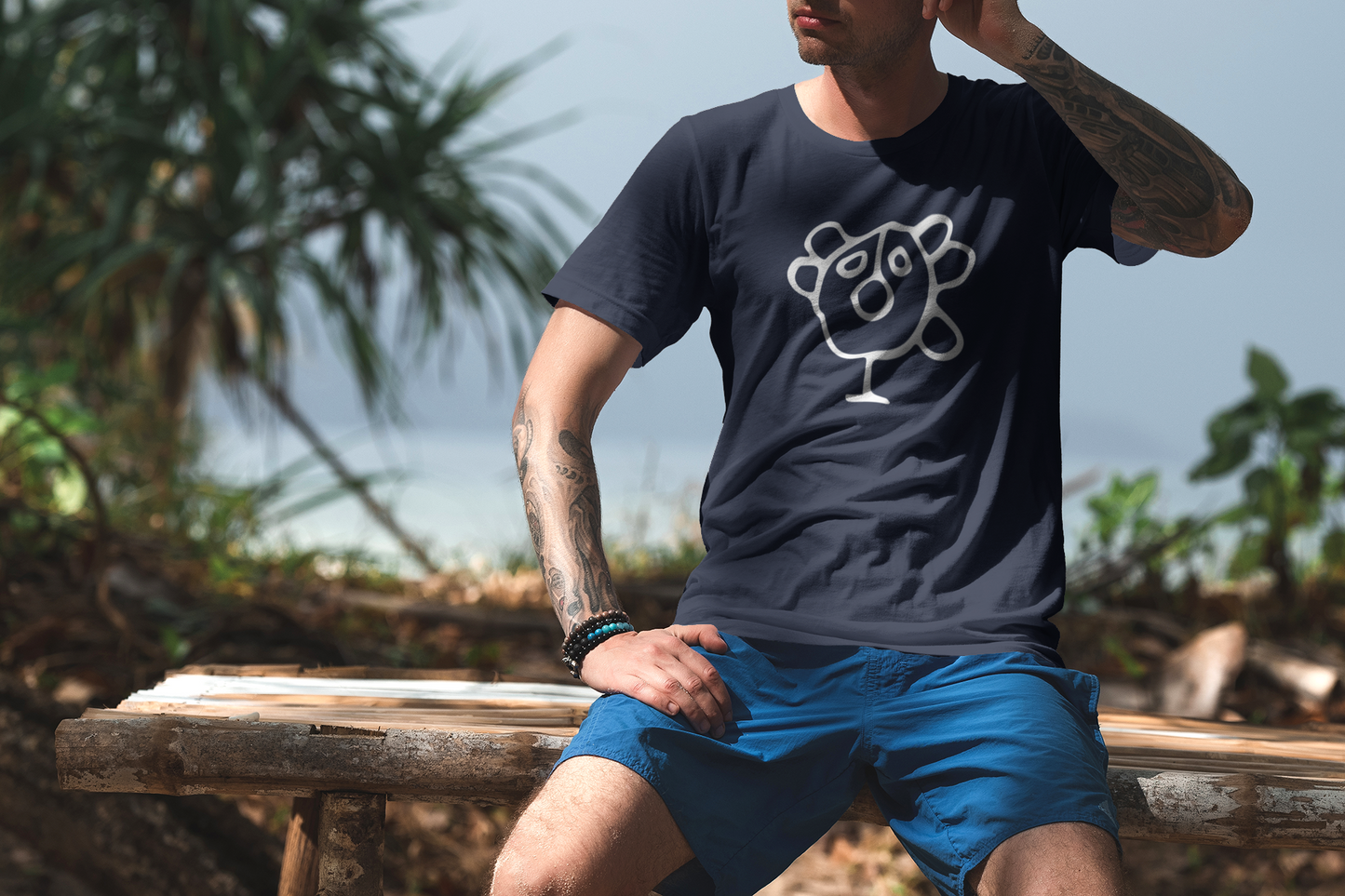 Taino Sun at beach shirt