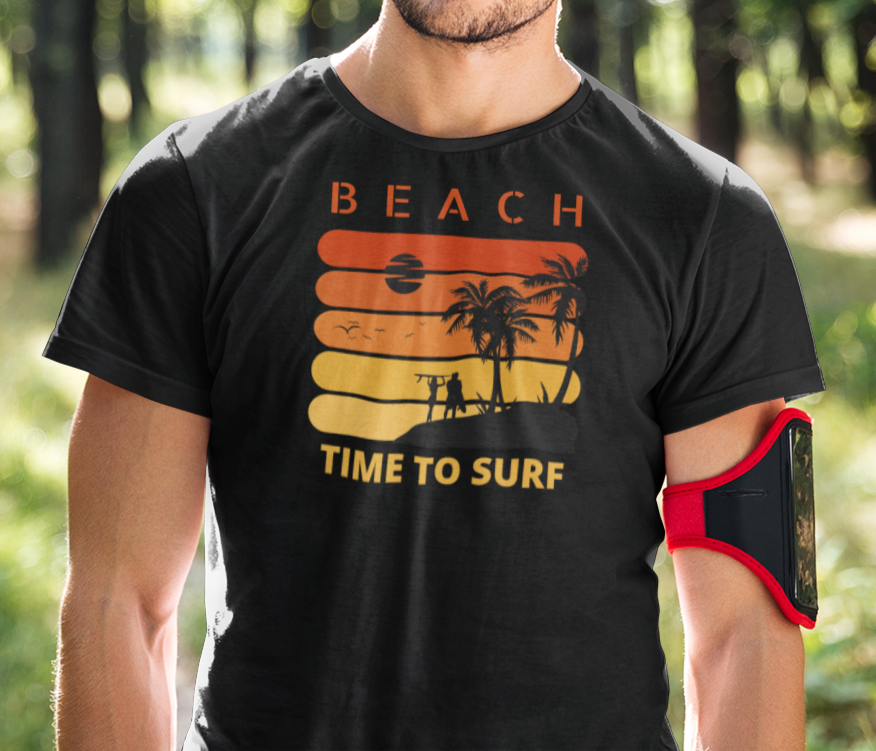 Beach, time to surf shirt